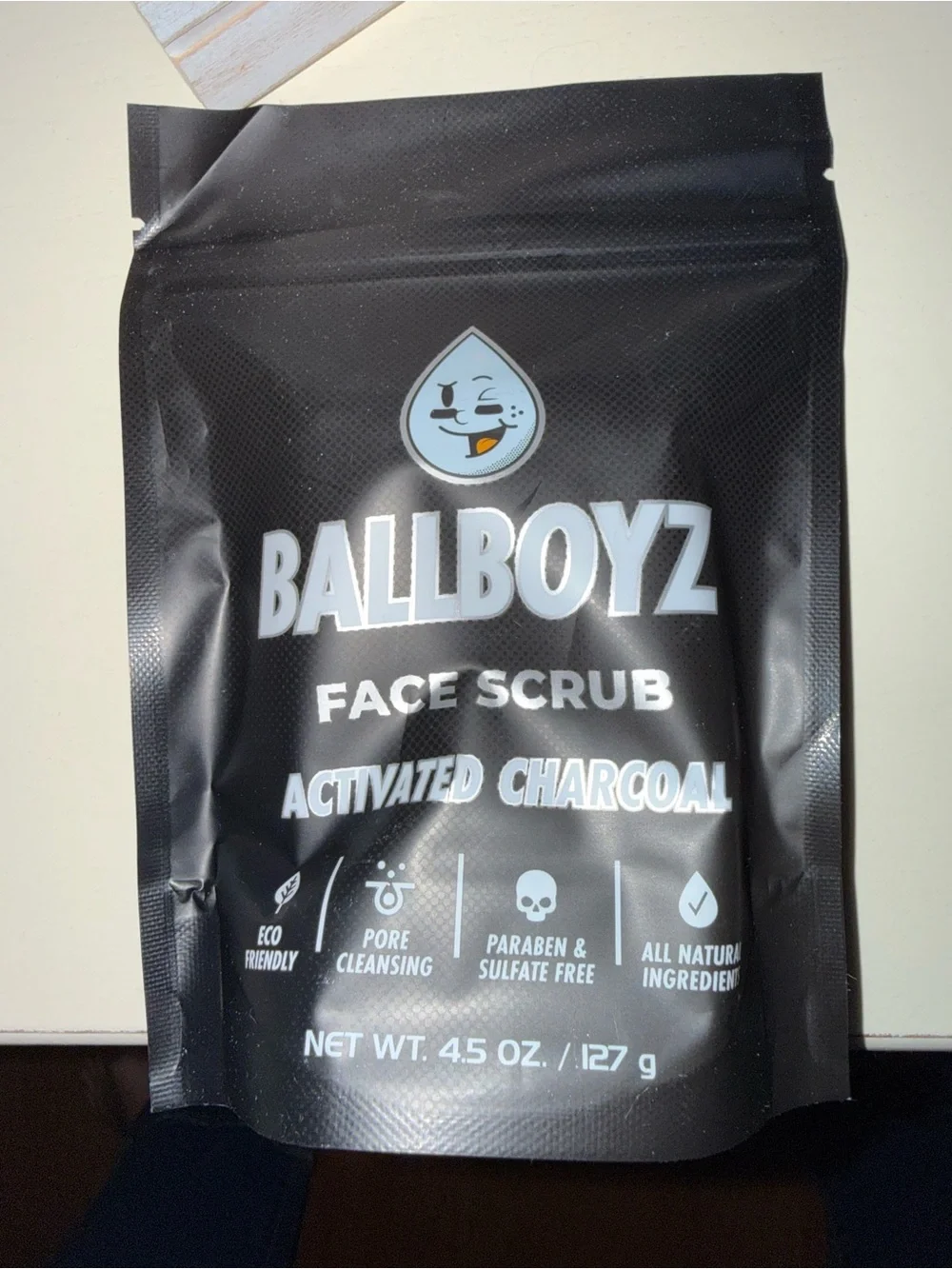 Activated Charcoal Face Scrub for Men – Black